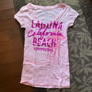 3/$15 Aeropostale (aero) short sleeve top pink